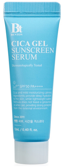 Benton Cica Gel Sunscreen Serum Travel Size SPF50 PA++++ 12 ml Benton Cica Gel Sunscreen Serum Travel Size SPF50 PA++++ 12 ml