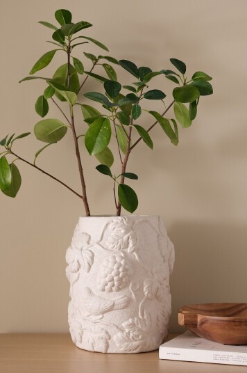 Ellos Home Vase Grapes høyde 23 cm Hvit