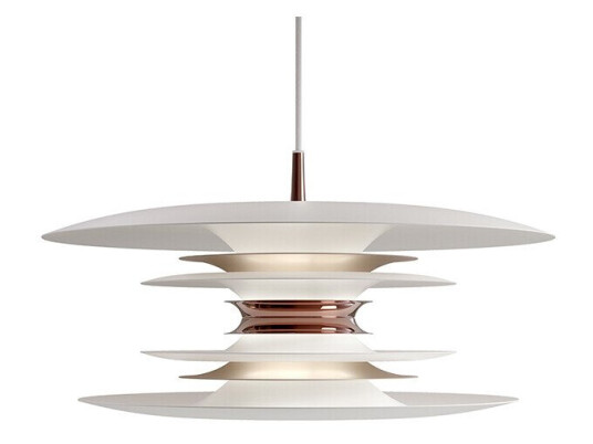 Belid Diablo Pendel Ø50 Matt White/Rosé Silver