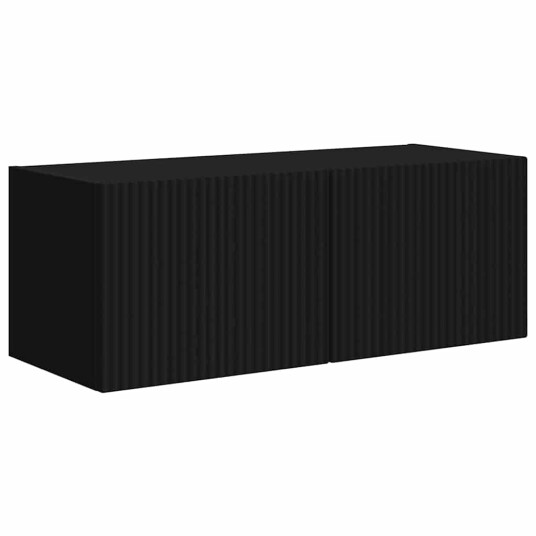 TV Veggskap 2 pcs Svart 60 x 31 x 29.5 cm Konstruert tre