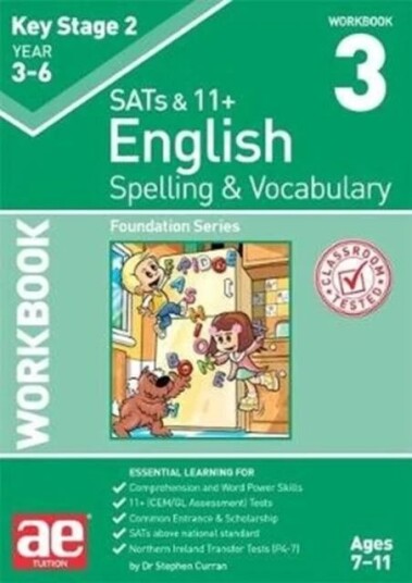 Ks2 Spelling & Vocabulary Workbook 3 Av Dr Stephen C Curran, Warren J Vokes