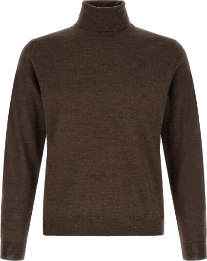 Zanone Herre Strikkevarer Brun 3XL,