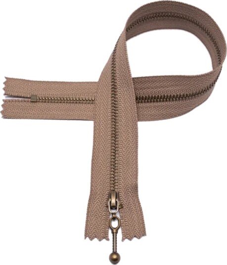 Kort Og Godt Glidelås 18 cm ZI131 Brun