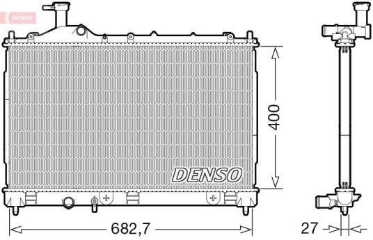 Radiator DENSO DRM45042 Radiator DENSO DRM45042