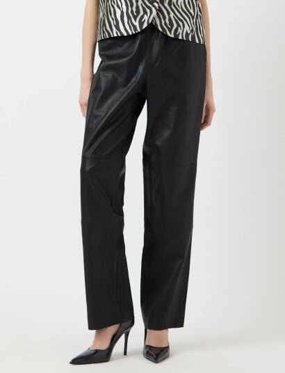 YAS Yassophie Hw Leather Pants Noos   Black   L