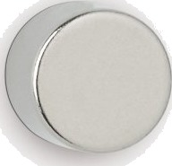 Maul 6181496 Rund Neodym Sølv Gloss 1 Cm 10 Mm