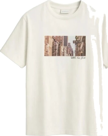 Gant Graphic Ss T Shirt Cream XXL