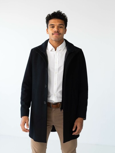 Matinique Harvey Wool Coat Sort M