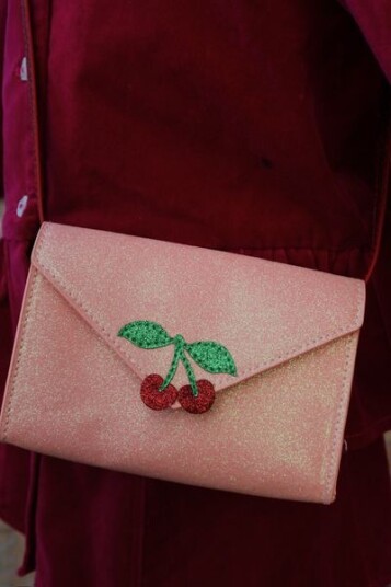 Konges Sløjd Pink Glitter Love Letter Lommebok Konges Sløjd Pink Glitter Love Letter Lommebok