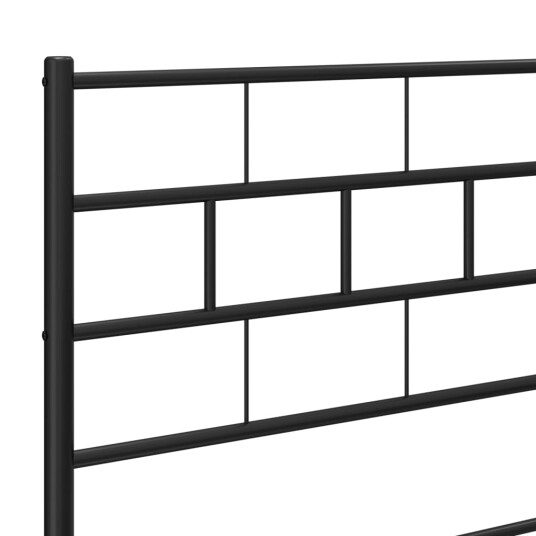 Sengegavl i metall svart 75 cm 8721012188860