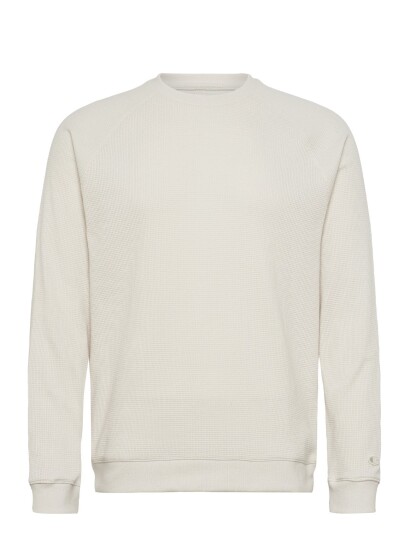 Champion Crewneck Long Sleeve T Shirt Cream XXS Champion Crewneck Long Sleeve T Shirt Cream XXS