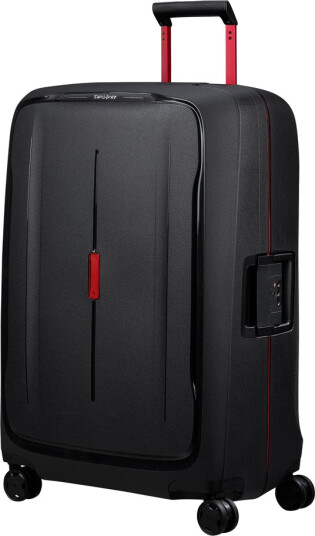 Samsonite ESSENS™ hard stor koffert 75 cm 4 hjul Charcoal/Red Samsonite ESSENS™ hard stor koffert 75 cm 4 hjul Charcoal/Red