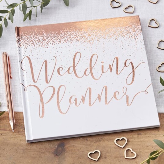 Ginger Ray Wedding Planner Bok Roségull