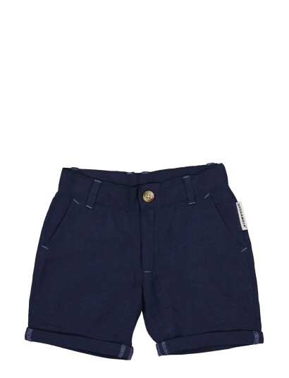Geggamoja Linen Shorts Light Blue Navy 86/92 Geggamoja Linen Shorts Light Blue Navy 86/92
