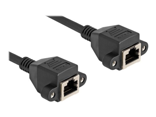 Delock - Nettverksforlengelseskabel - Rj-50 (Hunn) Med Mutre Til Rj-50 (Hunn) Med Mutre - 3 M - S/Ftp - Svart Delock - Nettverksforlengelseskabel - Rj-50 (Hunn) Med Mutre Til Rj-50 (Hunn) Med Mutre - 3 M - S/Ftp - Svart