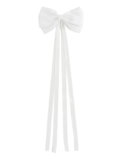 Mango Hair Clip With Maxi Bow White ONE SIZE