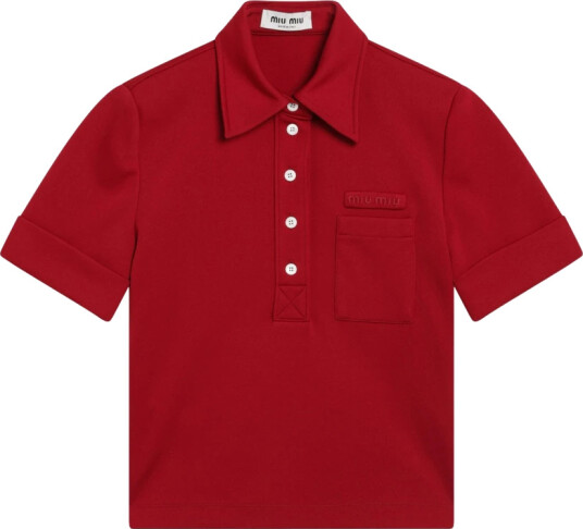 Miu Miu Dame Topper Rød S, Miu Miu Dame Topper Rød S,