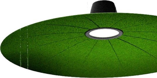 Lent Takpendel Dimbar 28W LED Diameter 110 Cm