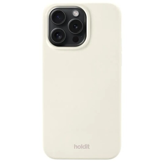 Holdit iPhone 15 Pro Max Soft Touch Silikon Deksel - Soft Linen