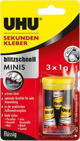 Uhu Uhu Superlim Super Mini 3X1g