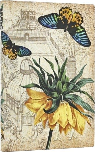 Golden Fritillaria Mini Lined Softcover Journal (Elastic Band Closure)