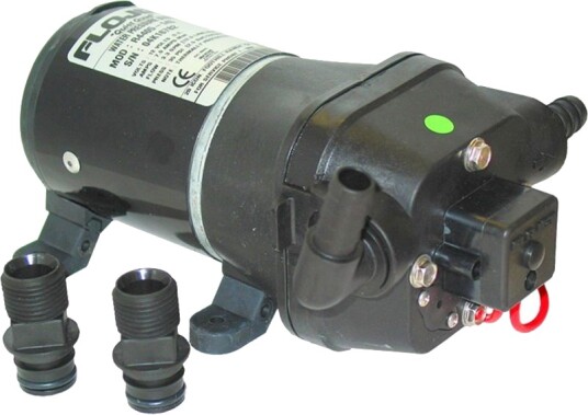 Flojet Trykkvannspumpe m/Bypass 12,5 l - 24V - 2,0 Ah - 7 Ah