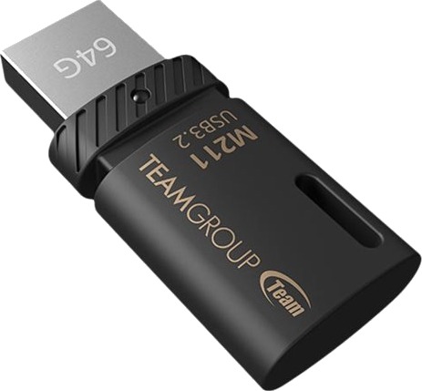 Team M211 Usb-Flashstasjon 64 Gb Usb 3.2 Gen 1 Usb-C Svart
