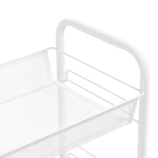 4-etasjers kjøkkenvogn hvit 46x26x85 cm jern 336326 4-etasjers kjøkkenvogn hvit 46x26x85 cm jern 336326