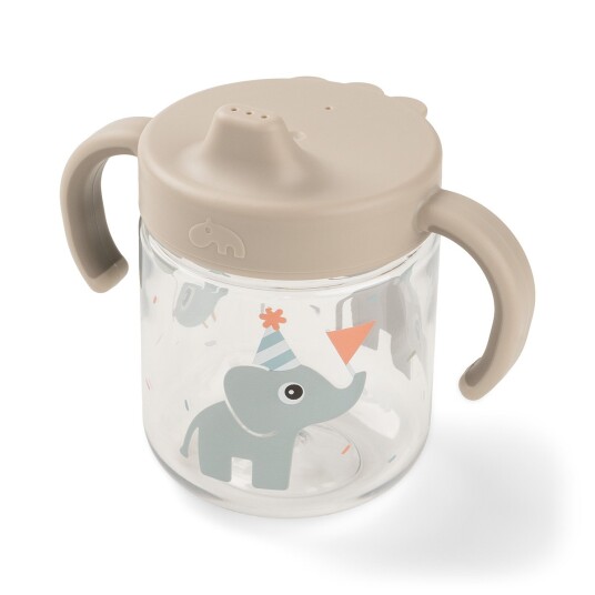 Done By Deer Learning Spout Cup 2-Handle Celebration Sand Beige