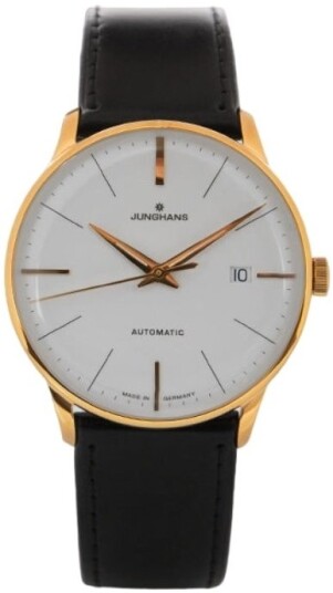 Junghans Herreklokke 27/7812.02 Meister Hvit/Lær Ø38.4 mm