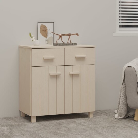 vidaXL Nattbord HAMAR honningbrun 79x40x80 cm heltre furu vidaXL Nattbord HAMAR honningbrun 79x40x80 cm heltre furu
