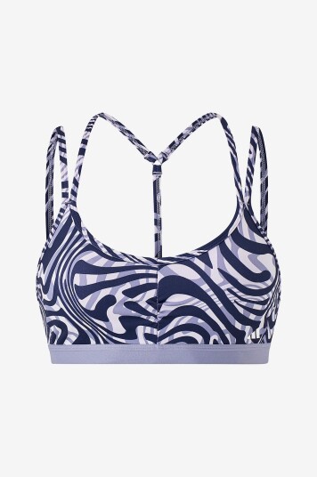 adidas Sport Performance - Sports-BH Yga Ess LS Aop - Blå