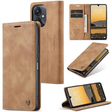 Xiaomi Redmi 13C 5G/Poco C65 Caseme 013 Series Lommebok-deksel Brun