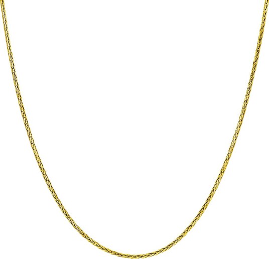 Pan Jewelry Hvete kjede i 925 forgylt sølv 45 cm