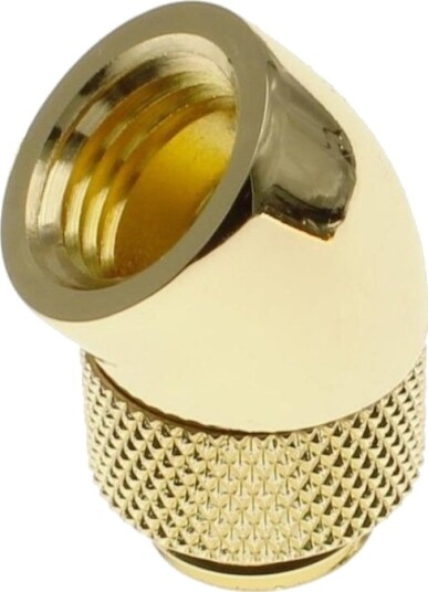 Barrow-Adapter 45 Grader G1/4 Hunn Til G1/4 Hann – Roterbar Gull