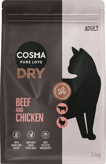 Cosma Tørrfôr Tørrfôr & Kylling Okse 2 X 2 kg
