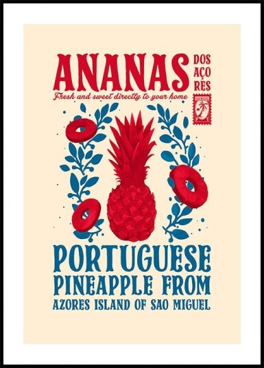 Pineapple kitchen print Poster Plakat / 21x30cm Pineapple kitchen print Poster Plakat / 21x30cm