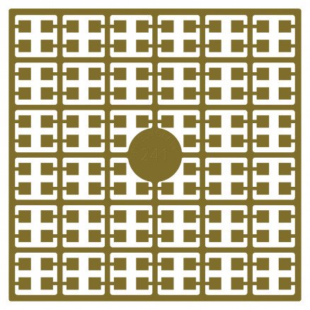 Pixelhobby Midi Perler 241 Gammel Gullgul 2x2mm  140 pixels