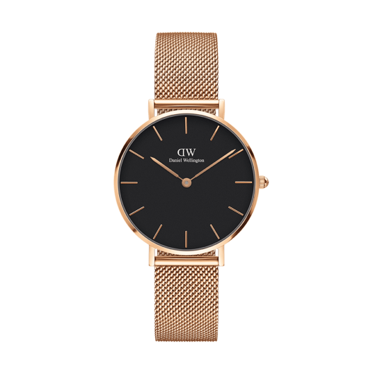 Daniel Wellington DW Watch Petite Melrose Black 28mm MIC Rose Gold