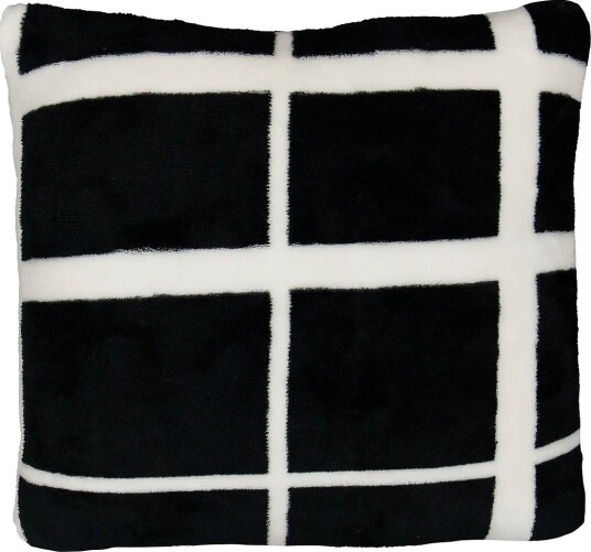 Noble House Cushion Rutan Black 45X45 - BLACK - 45X45 cm