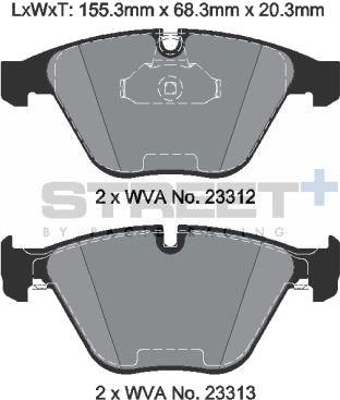 PAGID Racing T8024SP2001 Bremseklosser PAGID Racing T8024SP2001 Bremseklosser