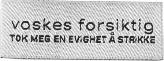 Kort Og Godt Symerke Vaskes Forsiktig PL211 Kort Og Godt Symerke Vaskes Forsiktig PL211