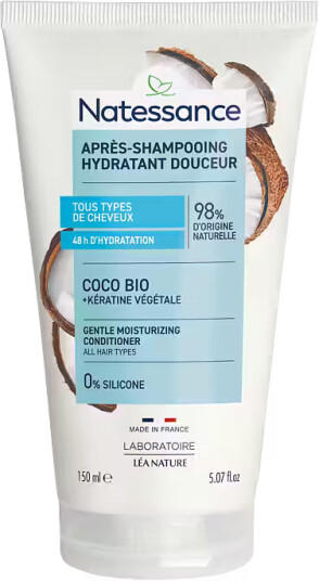 Natessance Gentle Moisturizing Conditioner Coconut & Plant Keratin 150 ml