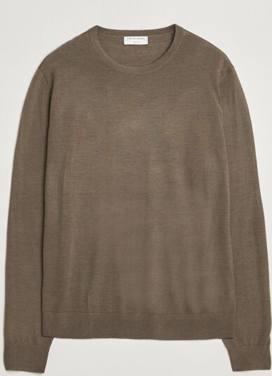 Tiger of Sweden Connor Extra Fine Merino Crew Neck Pullover Aged Timbe