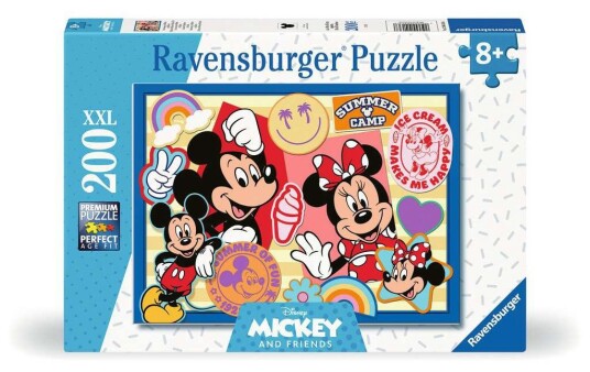 Ravensburger XXL Puslespill 200 Brikker Mickey & Minnies Road Trip Ravensburger XXL Puslespill 200 Brikker Mickey & Minnies Road Trip