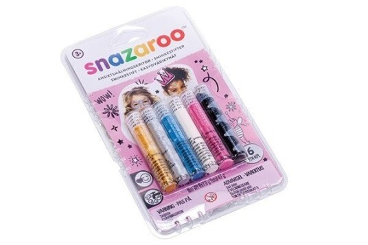 Snazaroo Ansiktfärg Stift 6st