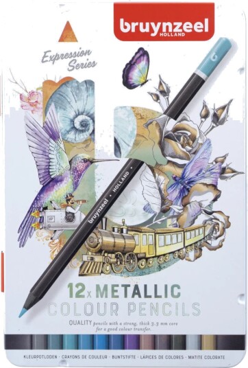 Bruynzeel Fargeblyanter Bruynzeel Metallic 12stk
