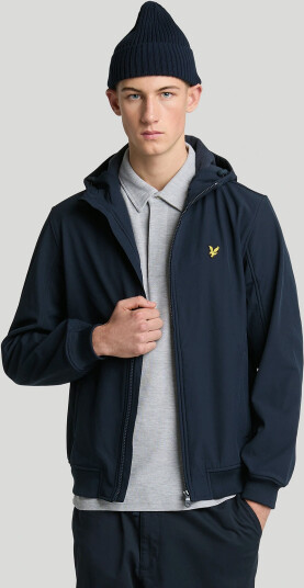 Lyle & Scott Fleece Back Softshell Jacket - Blue - M
