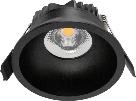 Norlux Ceto Mini Fixed 500lm 2700K 36° 7W Sort IP44 Innfelt Downlight