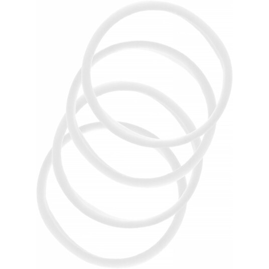 By Lyko 4-pack Soft Hair Ties White
